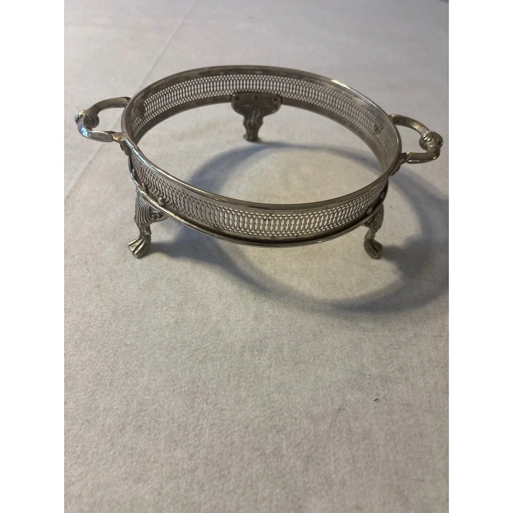 Vintage‎ metal cassrole dish holder addy carrier 9 inner ring
